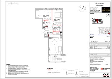 rzut mieszkanie na sprzedaż 60m2 mieszkanie Warszawa, Ursus, ul. Gierdziejewskiego 23