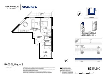 rzut mieszkanie na sprzedaż 61m2 mieszkanie Kraków, Prądnik Czerwony, Mogilska 126