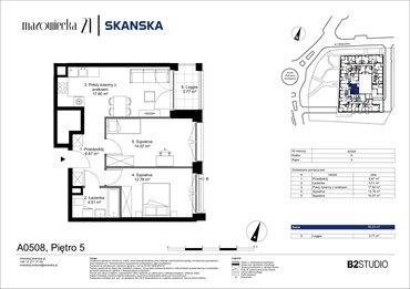 rzut mieszkanie na sprzedaż 56m2 mieszkanie Kraków, Krowodrza, ul. Mazowiecka 21