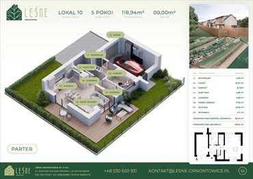 rzut mieszkanie na sprzedaż 119m2 mieszkanie Ornontowice, Myśliwska