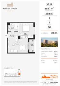 rzut mieszkanie na sprzedaż 40m2 mieszkanie Kraków, Mistrzejowice, Osiedle Piastów 63