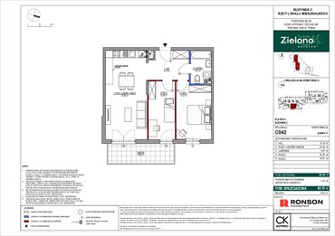 rzut mieszkanie na sprzedaż 62m2 mieszkanie Warszawa, Mokotów, ul. Polska 10