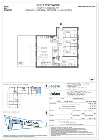 rzut mieszkanie na sprzedaż 116m2 mieszkanie Wrocław, Fabryczna, Białowieska 91a
