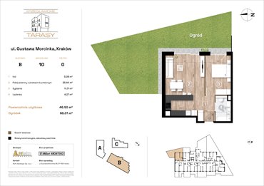 rzut mieszkanie na sprzedaż 47m2 mieszkanie Kraków, Wzgórza Krzesławickie, Gustawa Morcinka
