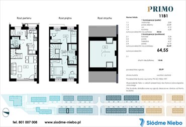 rzut dom na sprzedaż 65m2 dom Pruszcz Gdański, Rokitnica, Droga Słowackiego
