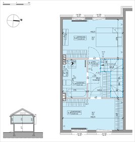 rzut dom na sprzedaż 64m2 dom Warszawa, Białołęka, Inna 4