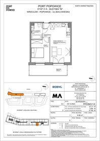 rzut mieszkanie na sprzedaż 37m2 mieszkanie Wrocław, Fabryczna, Białowieska 91a