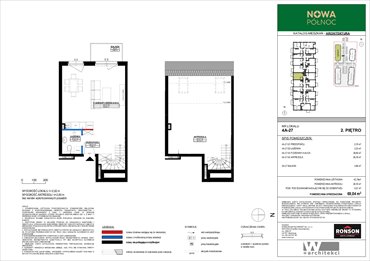 rzut mieszkanie na sprzedaż 68m2 mieszkanie Szczecin, Północ, ul. Modelarska 3/16