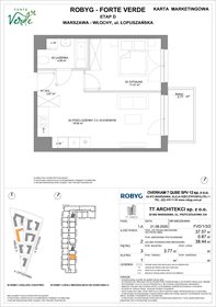 rzut mieszkanie na sprzedaż 38m2 mieszkanie Warszawa, Włochy, Łopuszańska 28