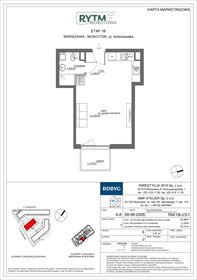 rzut mieszkanie na sprzedaż 33m2 mieszkanie Warszawa, Mokotów, Antoniewska 3B