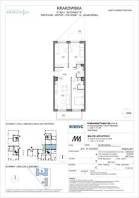 rzut mieszkanie na sprzedaż 84m2 mieszkanie Wrocław, Krzyki, Krakowska 112