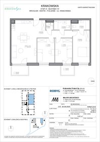 rzut mieszkanie na sprzedaż 92m2 mieszkanie Wrocław, Krzyki, Krakowska 112