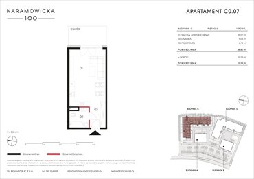 rzut mieszkanie na sprzedaż 39m2 mieszkanie Poznań, Winogrady, Naramowicka 100