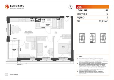 rzut mieszkanie na sprzedaż 53m2 mieszkanie Gdańsk, Śródmieście, ks. Jerzego Popiełuszki/Rybaki Górne