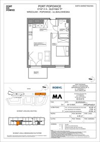 rzut mieszkanie na sprzedaż 43m2 mieszkanie Wrocław, Fabryczna, Białowieska 91a