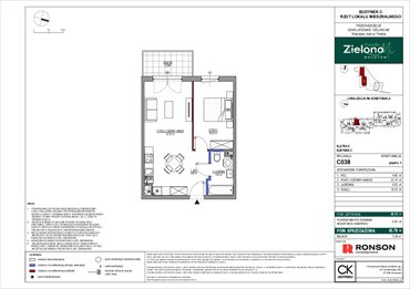 rzut mieszkanie na sprzedaż 45m2 mieszkanie Warszawa, Mokotów, ul. Polska 10