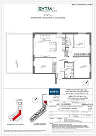 rzut mieszkanie na sprzedaż 86m2 mieszkanie Warszawa, Mokotów, Antoniewska 3B