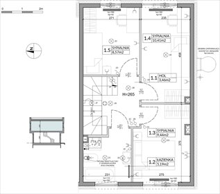rzut dom na sprzedaż 74m2 dom Łódź, Mały Skręt