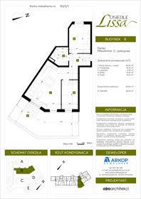 rzut mieszkanie na sprzedaż 66m2 mieszkanie Wrocław, ul. Pawła Eluarda 61-79