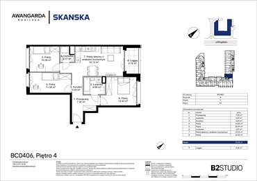 rzut mieszkanie na sprzedaż 73m2 mieszkanie Kraków, Prądnik Czerwony, Mogilska 126