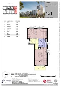 rzut mieszkanie na sprzedaż 59m2 mieszkanie Poznań, Komandoria, Świętego Michała 36
