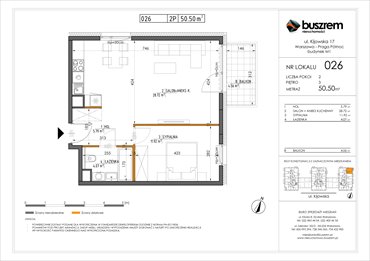 rzut mieszkanie na sprzedaż 51m2 mieszkanie Warszawa, Praga Północ, Kijowska 17