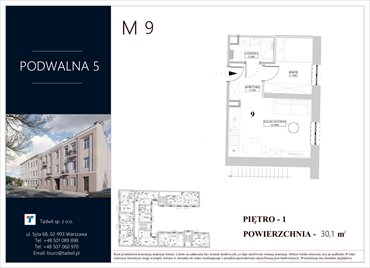 rzut mieszkanie na sprzedaż 30m2 mieszkanie Radom, Śródmieście, Podwalna 5