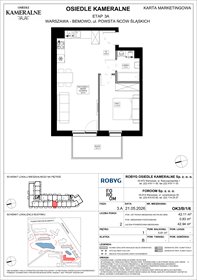 rzut mieszkanie na sprzedaż 42m2 mieszkanie Warszawa, Powstańców Śląskich