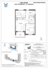 rzut mieszkanie na sprzedaż 49m2 mieszkanie Łódź, Pomorska 108