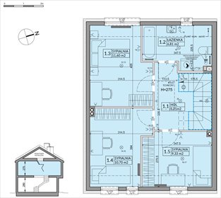 rzut dom na sprzedaż 92m2 dom Słomin, Piaseczyńska
