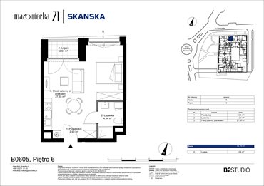 rzut mieszkanie na sprzedaż 35m2 mieszkanie Kraków, Krowodrza, ul. Mazowiecka 21