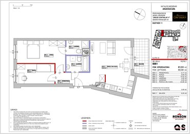 rzut mieszkanie na sprzedaż 61m2 mieszkanie Warszawa, Ursus, ul. Gierdziejewskiego 23