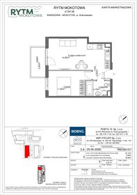 rzut mieszkanie na sprzedaż 39m2 mieszkanie Warszawa, Mokotów, Antoniewska 3B