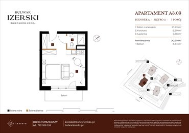 rzut mieszkanie na sprzedaż 31m2 mieszkanie Świeradów Zdrój, Senatoryjna/Szkolna