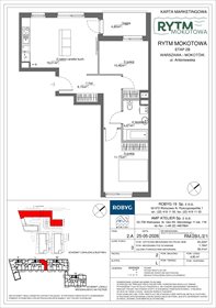 rzut mieszkanie na sprzedaż 55m2 mieszkanie Warszawa, Mokotów, Antoniewska 3B