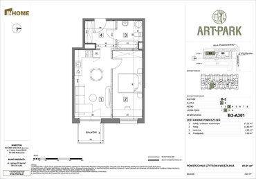 rzut mieszkanie na sprzedaż 41m2 mieszkanie Łódź, Polesie, Wołowa 4A