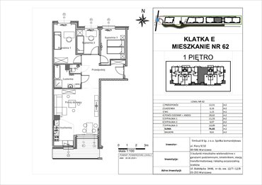 rzut mieszkanie na sprzedaż 77m2 mieszkanie Warszawa, Białołęka, Białołęcka 344