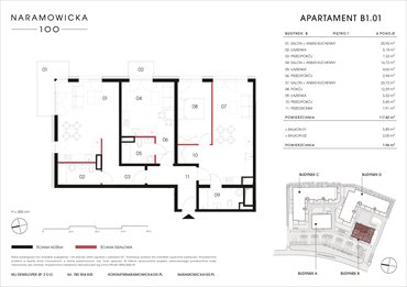 rzut mieszkanie na sprzedaż 117m2 mieszkanie Poznań, Winogrady, Naramowicka 100