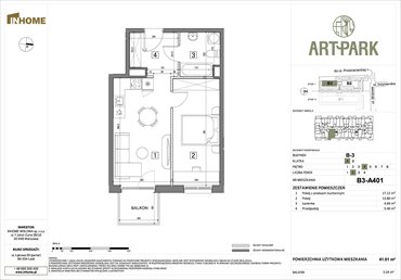 rzut mieszkanie na sprzedaż 41m2 mieszkanie Łódź, Polesie, Wołowa 4A