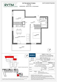 rzut mieszkanie na sprzedaż 55m2 mieszkanie Warszawa, Mokotów, Antoniewska 3B