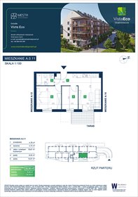 rzut mieszkanie na sprzedaż 51m2 mieszkanie Wrocław, Fabryczna, Stabłowice, Łomnicka