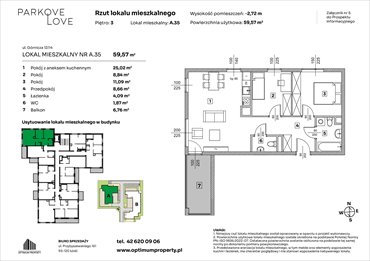 rzut mieszkanie na sprzedaż 60m2 mieszkanie Łódź, Bałuty-Doły, ul. Górnicza 12/14