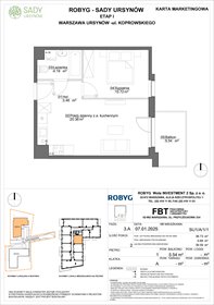 rzut mieszkanie na sprzedaż 39m2 mieszkanie Warszawa, Koprowskiego