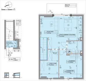 rzut mieszkanie na sprzedaż 56m2 mieszkanie Marki, Stawowa