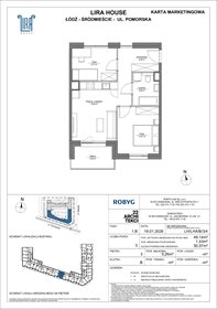rzut mieszkanie na sprzedaż 49m2 mieszkanie Łódź, Pomorska 108