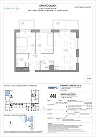 rzut mieszkanie na sprzedaż 67m2 mieszkanie Wrocław, Krzyki, Krakowska 112