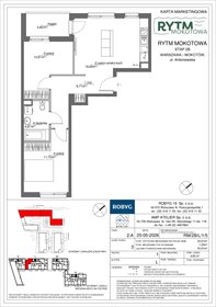 rzut mieszkanie na sprzedaż 55m2 mieszkanie Warszawa, Mokotów, Antoniewska 3B