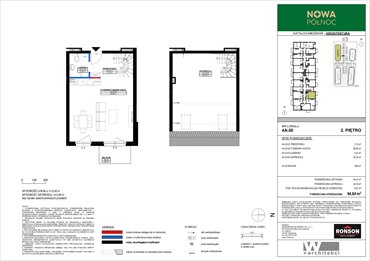 rzut mieszkanie na sprzedaż 63m2 mieszkanie Szczecin, Północ, ul. Modelarska 3/16