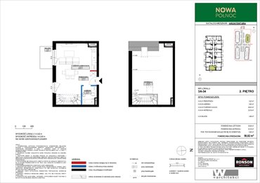 rzut mieszkanie na sprzedaż 59m2 mieszkanie Szczecin, Północ, ul. Modelarska 3/16