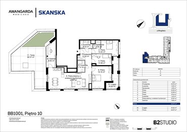 rzut mieszkanie na sprzedaż 114m2 mieszkanie Kraków, Prądnik Czerwony, Mogilska 126